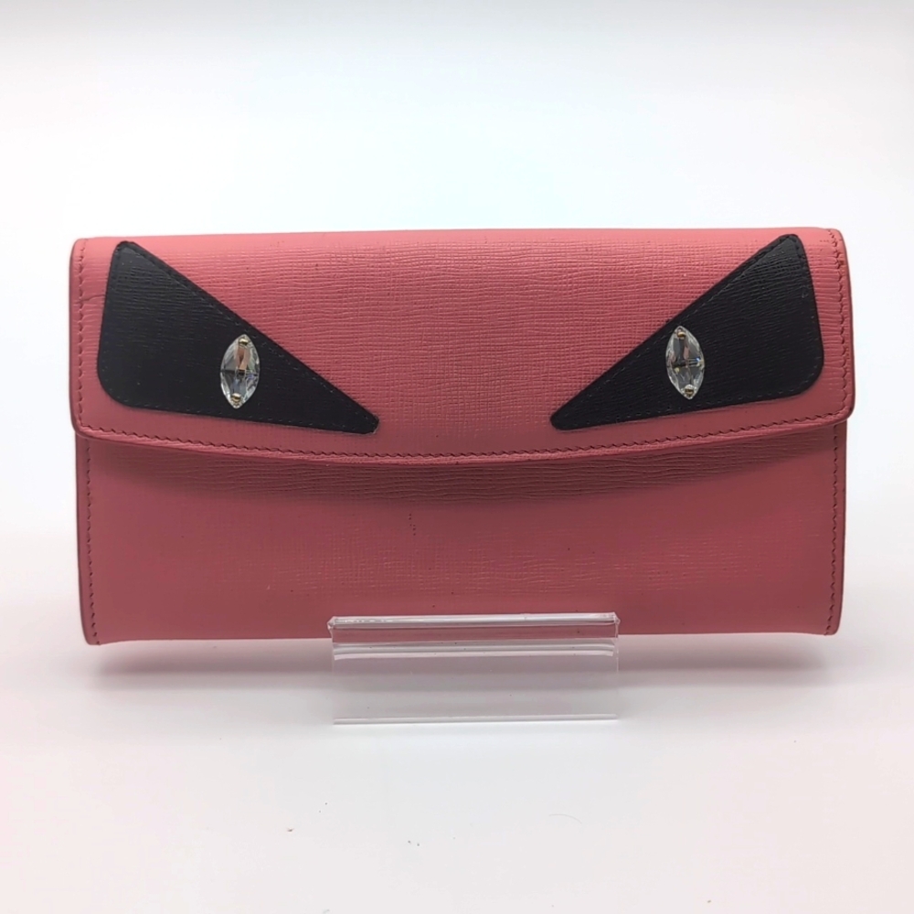 Fendi Continental Vitello Elite - monster pink wallet L